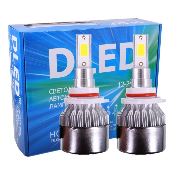 Светодиодная лампа DLED HB3 9005, C6 Original, 12V, 6500K, в наборе 2 шт Светодиодная лампа DLED HB3 9005, C6 Original, 12V, 6500K, в наборе 2 шт