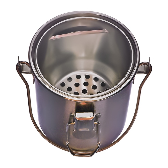 Кистемойка для художественных кистей, металлическая, с крышкой Кистемойка для художественных кистей, металлическая, с крышкой