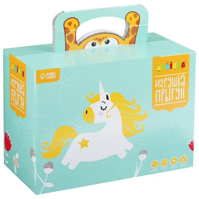 Попрыгун ZABIAKA «Единорог», 58х26х52 см, 1300 г, цвет МИКС Попрыгун ZABIAKA «Единорог», 58х26х52 см, 1300 г, цвет МИКС
