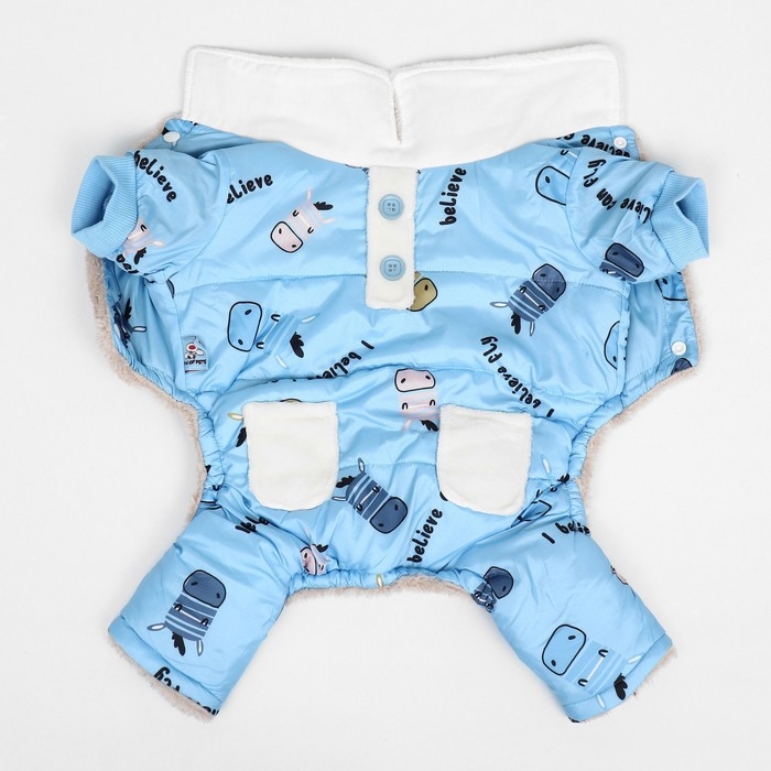 Комбинезон  Комбинезон "Метель", размер S (ДС 25 см, ОГ 35, ОШ 24 см), голубой