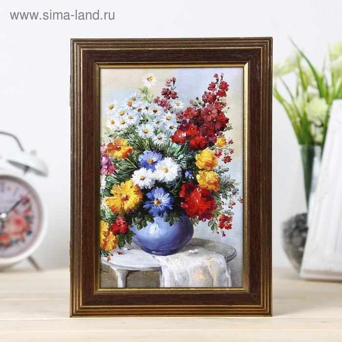 Ключница Ключница "Прекрасный букет" венге 15х21 см