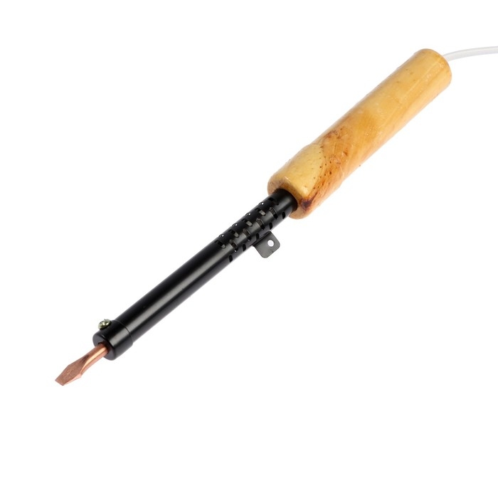 Паяльник ТУНДРА, ЭПСН, деревянная рукоятка, клиновидное жало d=5.2 мм, 65 Вт, 220 В Паяльник ТУНДРА, ЭПСН, деревянная рукоятка, клиновидное жало d=5.2 мм, 65 Вт, 220 В