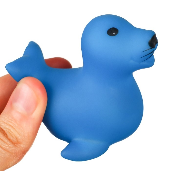 Набор резиновых игрушек для ванны «Морские животные», 6 шт, с пищалкой, Крошка Я Набор резиновых игрушек для ванны «Морские животные», 6 шт, с пищалкой, Крошка Я