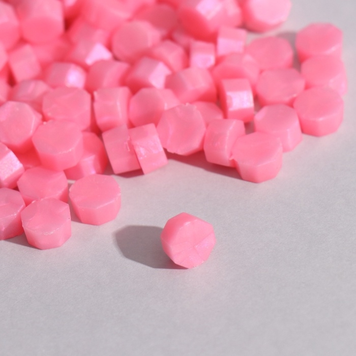 Сургуч в гранулах Сургуч в гранулах "Фуксия" перламутр набор 100 капсул