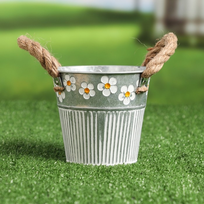 Кашпо  Кашпо "Ведерко Фрейя" 11,5х11,5х10,5см