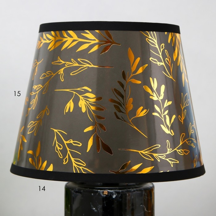 Настольная лампа "Рейна" Е14 15Вт чёрный 20х20х27 см RISALUX