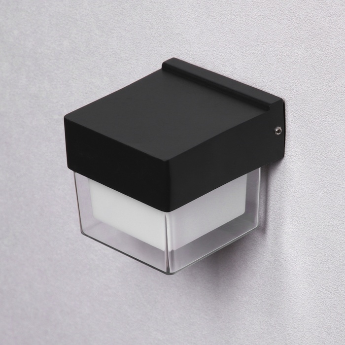 Светильник фасадный «Гранд», FSD-084, 5 Вт, 3000К, IP65, 220 В, металл, черный