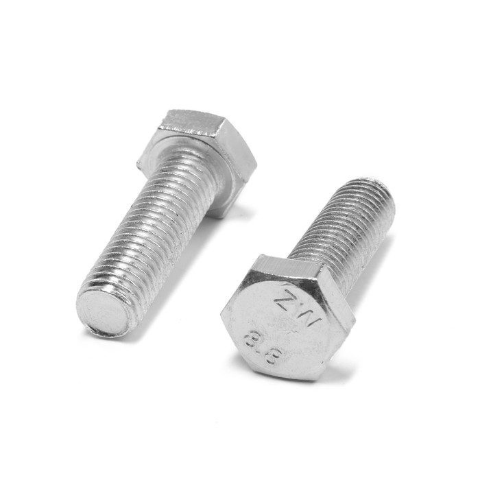 Болт ТУНДРА, оцинкованный, DIN 933, класс прочности 8.8, М12х40 мм, 1 кг Болт ТУНДРА, оцинкованный, DIN 933, класс прочности 8.8, М12х40 мм, 1 кг