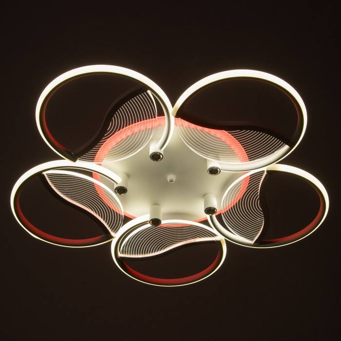 Люстра Люстра "Анита" 5хLED 90Вт 3000-6000К RGB белый 65х65х8см