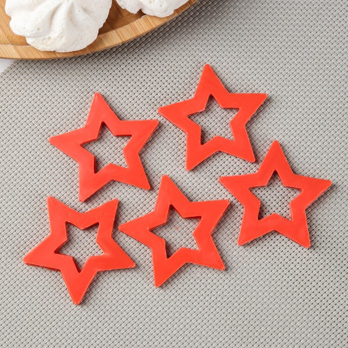 Силиконовая форма «Звёзды для шоколада», 5,5×4,5 см, цвет прозрачный Силиконовая форма «Звёзды для шоколада», 5,5×4,5 см, цвет прозрачный