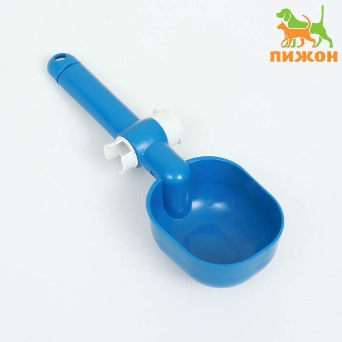 Совок для корма 23 х 7,5 см, синий Совок для корма 23 х 7,5 см, синий