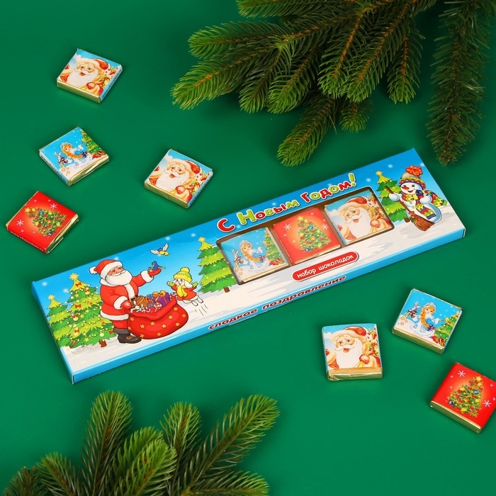 Фигурный шоколад Фигурный шоколад "Зимняя сказка" набор, 35 г