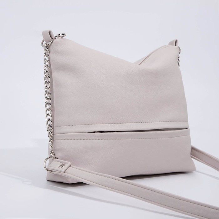 Сумка кросс-боди на молнии, цвет бежевый Сумка кросс-боди на молнии, цвет бежевый