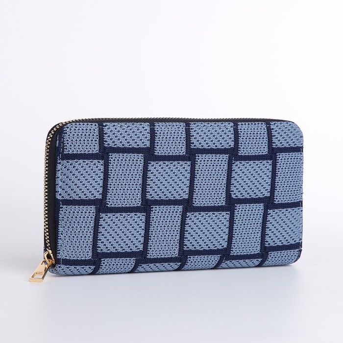 Кошелёк женский на молнии, цвет синий Кошелёк женский на молнии, цвет синий