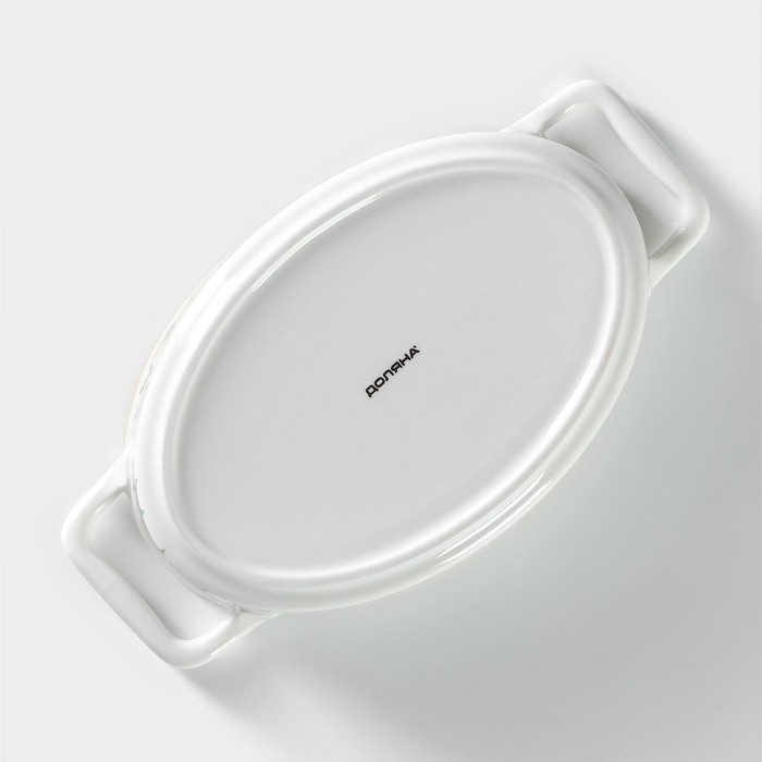 Форма для выпечки из жаропрочной керамики овальная Доляна «Лимон», 27,5×15 см, цвет белый Форма для выпечки из жаропрочной керамики овальная Доляна «Лимон», 27,5×15 см, цвет белый