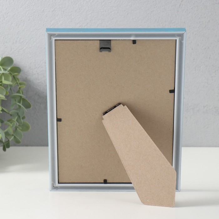 Фоторамка пластик Фоторамка пластик "Стиль голубой" 15х21 см, голубой