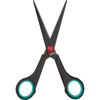 Ножницы Attache 170 мм с пласт. прорезин. ручками, тефл.покр.цв.черн/красн