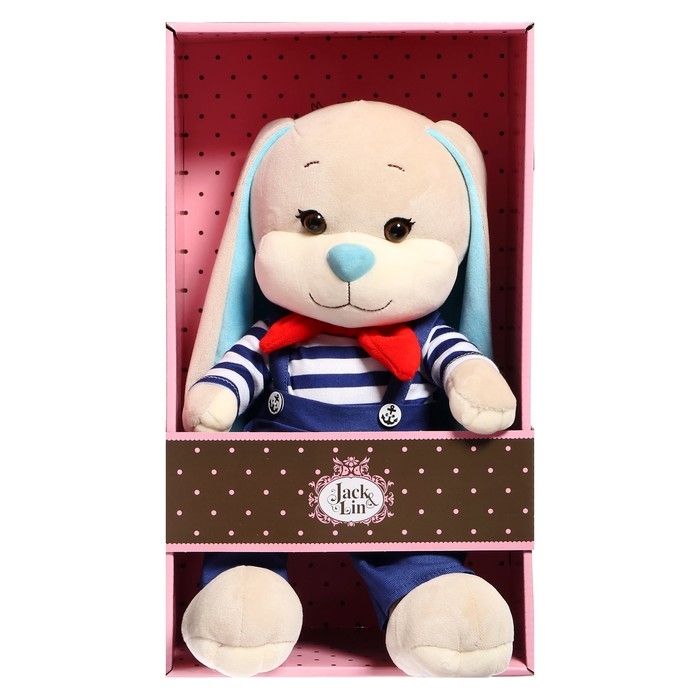 Мягкая игрушка «Зайчик Жак», матрос в комбинезоне, 25 см Мягкая игрушка «Зайчик Жак», матрос в комбинезоне, 25 см