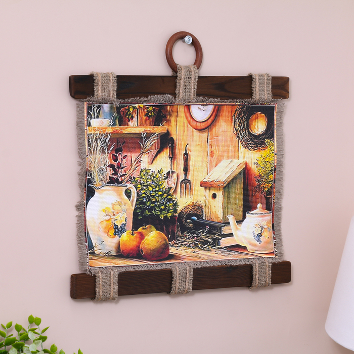 Сувенир свиток  Сувенир свиток "Натюрморт со скворечником"