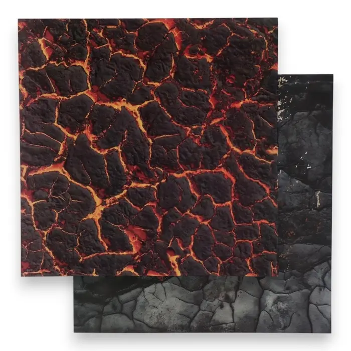 Фотофон для съёмок, двусторонний, картон, плотность 350 г &laquo;Огонь&raquo;, 50&times;50 см