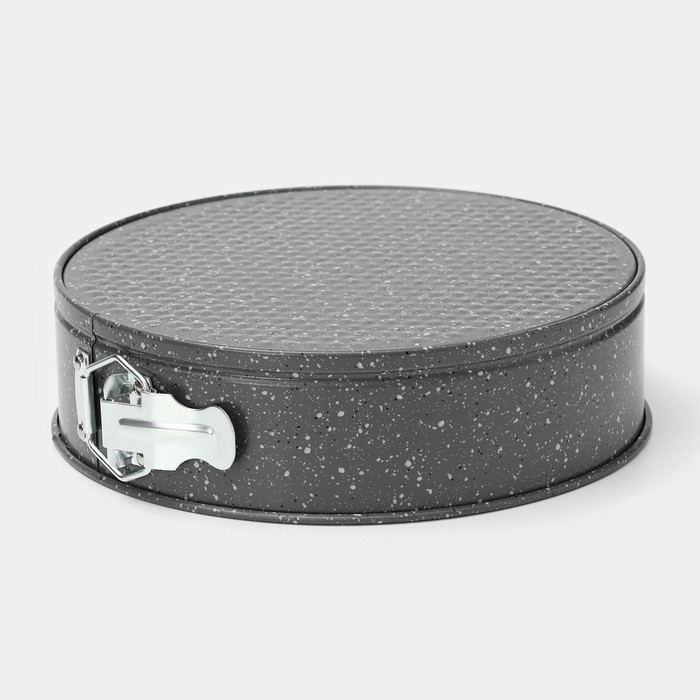 Форма Доляна для выпечки Элин «Мрамор», 24×6,5 см, съёмное дно, антипригарное покрытие, цвет серый Форма Доляна для выпечки Элин «Мрамор», 24×6,5 см, съёмное дно, антипригарное покрытие, цвет серый