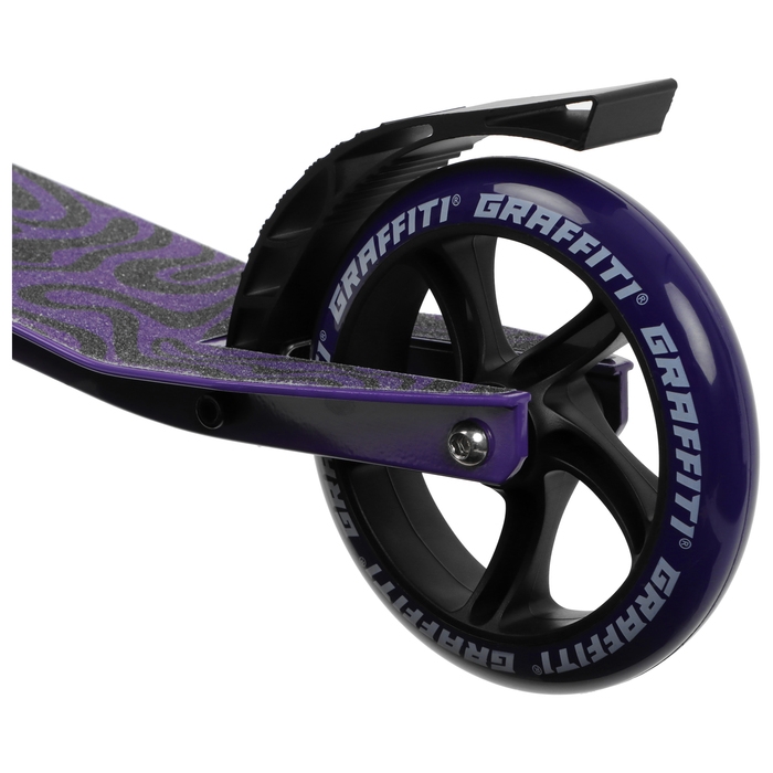 Самокат городской GRAFFITI Comfort Lux 145, колёса PU 145 мм, с передним амортизатором, ABEC 9 Carbon Самокат городской GRAFFITI Comfort Lux 145, колёса PU 145 мм, с передним амортизатором, ABEC 9 Carbon