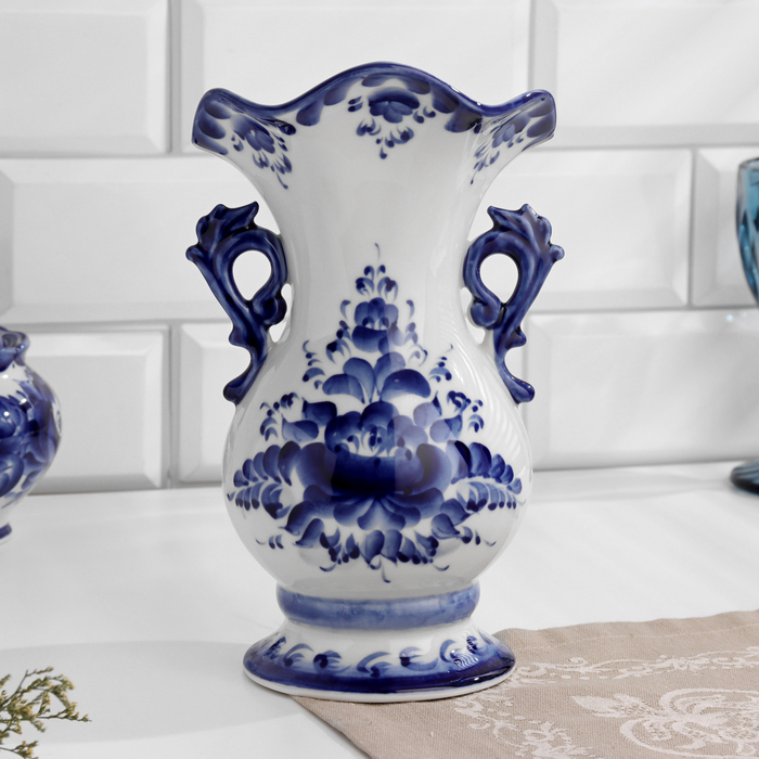 Ваза «Хризантема», 12,5×23,5 см, гжель Ваза «Хризантема», 12,5×23,5 см, гжель