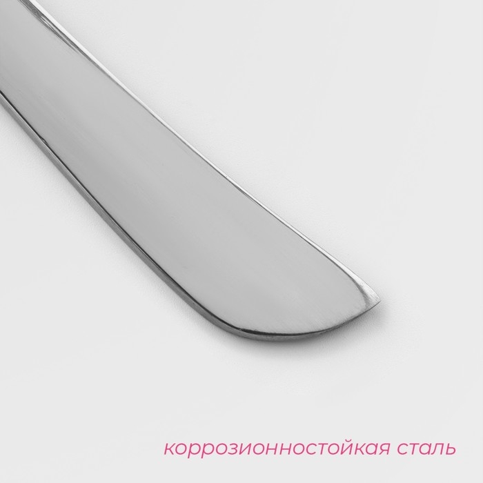 Ложка столовая из нержавеющей стали Доляна «Верона», длина 19,3 см, толщина 2 мм, цвет серебряный Ложка столовая из нержавеющей стали Доляна «Верона», длина 19,3 см, толщина 2 мм, цвет серебряный