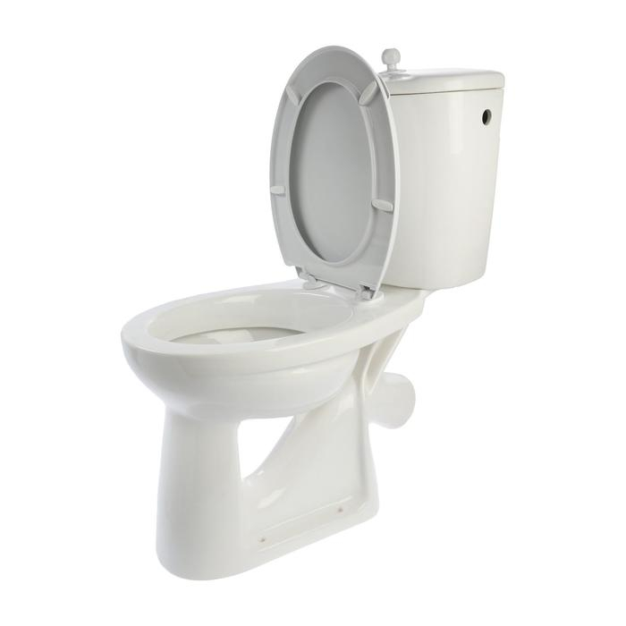 Унитаз компакт ЛЗСФ Унитаз компакт ЛЗСФ " КомфортЭконом", боковая подводка, сиденье, шток