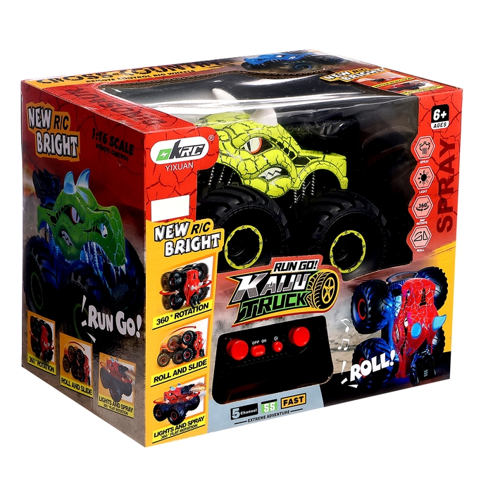 Машина-перевёртыш «Финт», радиоуправляемая, работает от аккумулятора, световые эффекты, эффект дыма, цвет зеленый Машина-перевёртыш «Финт», радиоуправляемая, работает от аккумулятора, световые эффекты, эффект дыма, цвет зеленый