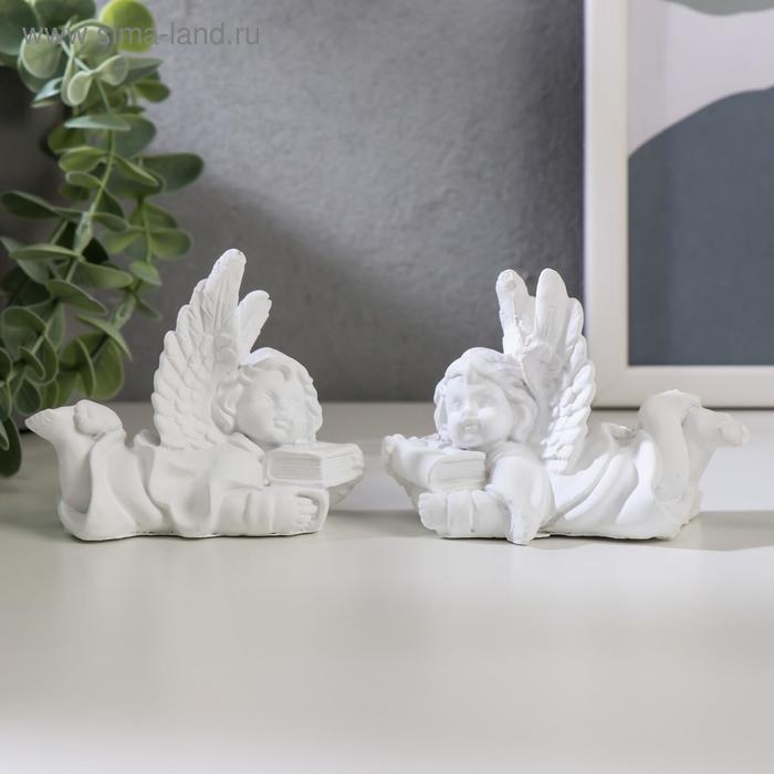 Сувенир полистоун Сувенир полистоун "Белоснежный ангел с библией" МИКС 7х5х8,5 см