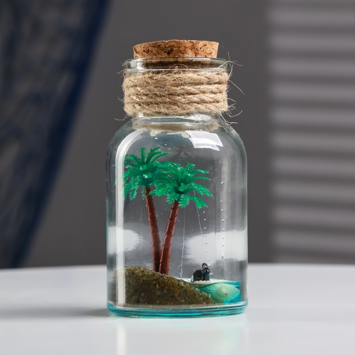 Сувенир в бутылке Сувенир в бутылке "Пальма" 11*6*6см, микс