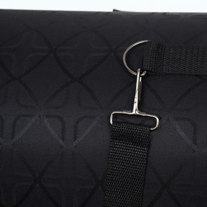 Сумка - переноска для животных Сумка - переноска для животных "Люкс", ПВХ, жаккард, 49 х 30 х 35 см, чёрная