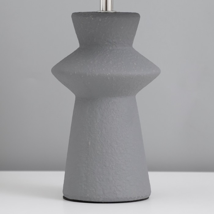 Лампа настольная Лампа настольная "Джу" 1х40Вт Е14 серый 22х22х37см