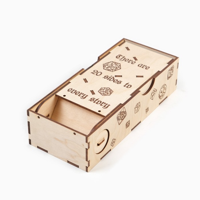 Башня для кубиков, игральных костей, дайсов  Башня для кубиков, игральных костей, дайсов "20", для настольных игр, днд, 20 х 8.5 х 5 см