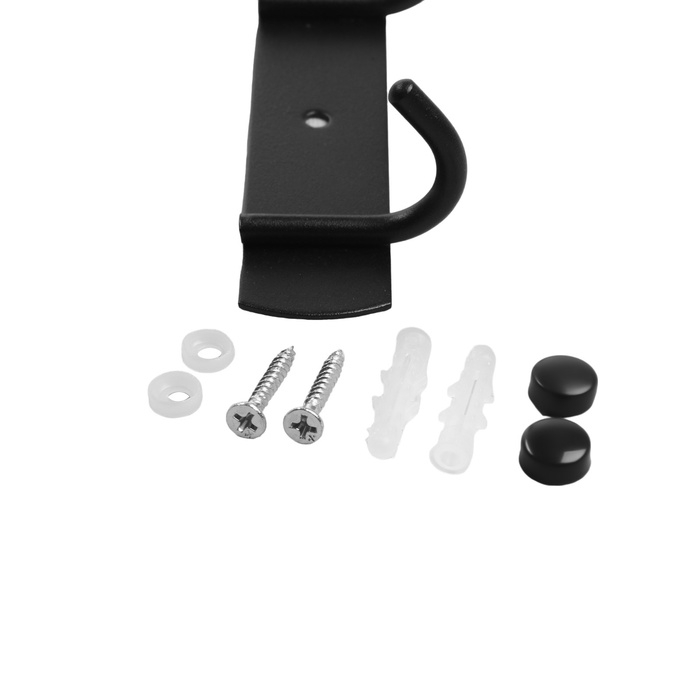 Вешалка CAPPIO CVT002, металлическая, трёхрожковая, цвет черный Вешалка CAPPIO CVT002, металлическая, трёхрожковая, цвет черный