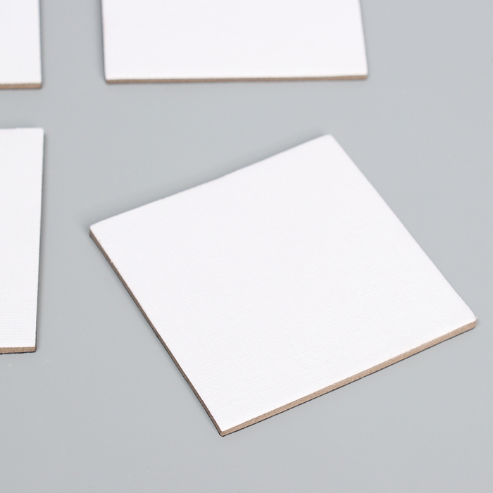 Набор холстов на магните «Квадрат», 7,5 см, 4 шт Набор холстов на магните «Квадрат», 7,5 см, 4 шт