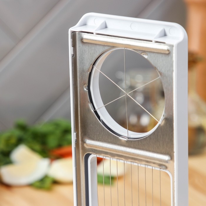 Яйцерезка Magistro Vegan pro, 2 режима, 21×8,5×5 см, цвет белый Яйцерезка Magistro Vegan pro, 2 режима, 21×8,5×5 см, цвет белый