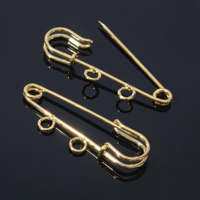 Булавка для подвесок PO-035, №01 (набор 2 шт.) 35×5 мм, цвет золото Булавка для подвесок PO-035, №01 (набор 2 шт.) 35×5 мм, цвет золото