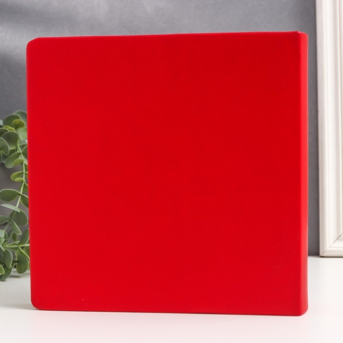 Фотоальбом на 200 фото 10х15 см Фотоальбом на 200 фото 10х15 см "Красный делюкс" бум.карм.с мемо, книжн. пер-т