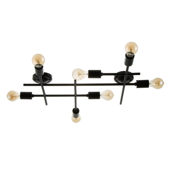 Люстра Стандарт 7х40Вт Е27 черный 68х62 см BayerLux