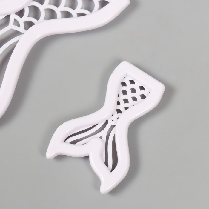 Каттеры для полимерной глины  Каттеры для полимерной глины "Хвост русалки" набор 2 шт 4х6 см 7,2х11,2 см