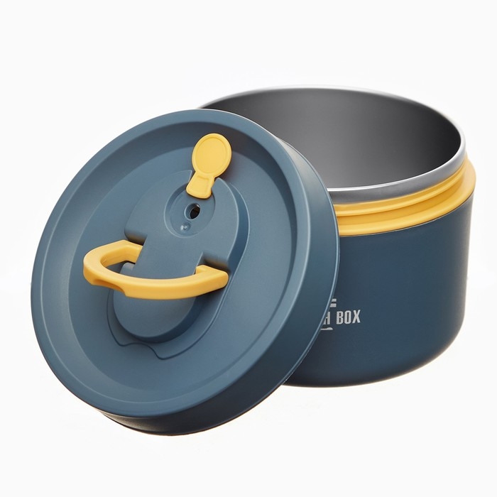 Ланч-бокс, 420 мл, сохраняет тепло 4 часа, 11.5 х 6 см, темно-бирюзовый Ланч-бокс, 420 мл, сохраняет тепло 4 часа, 11.5 х 6 см, темно-бирюзовый