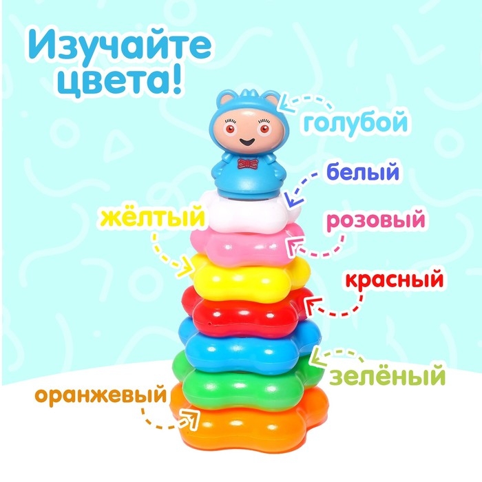 Пирамидка «Карапуз», 7 колец Пирамидка «Карапуз», 7 колец