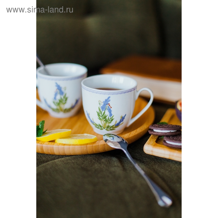 Набор чайных ложек Доляна «Капля», 15 см, 6 шт, цвет серебряный Набор чайных ложек Доляна «Капля», 15 см, 6 шт, цвет серебряный