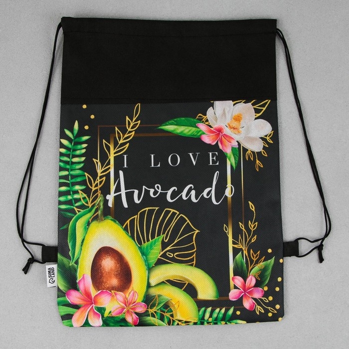 Мешок для обуви «1 сентября: I love avocado» нетканное полотно, размер 30 х 40 см Мешок для обуви «1 сентября: I love avocado» нетканное полотно, размер 30 х 40 см