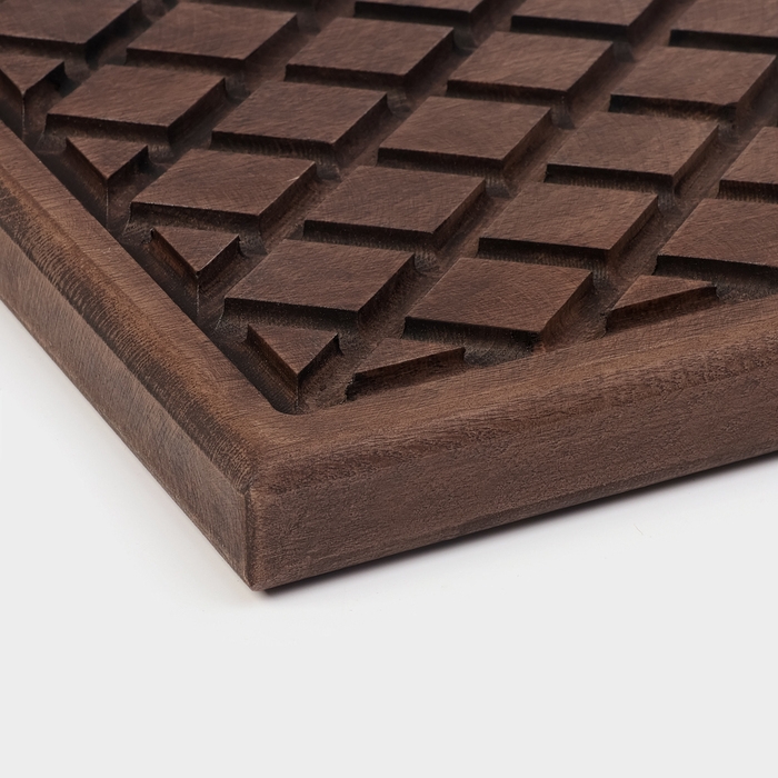 Доска разделочная для подачи Wild Kitchen, 42×22×2.5 см, граб темный Доска разделочная для подачи Wild Kitchen, 42×22×2.5 см, граб темный