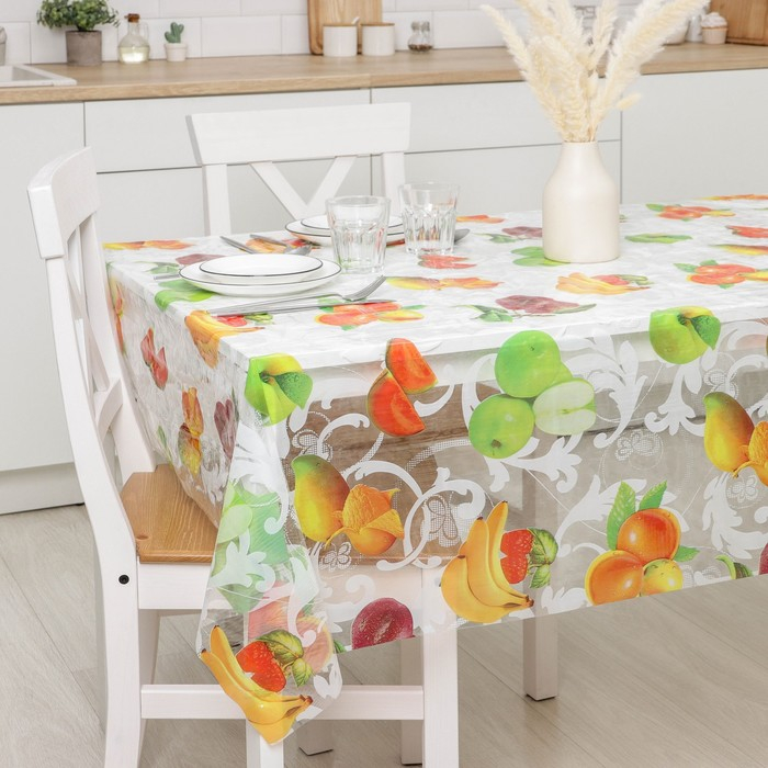 Клеёнка на стол Доляна «Сочность», ширина 137 см, рулон 30 метров, толщина 0,07 мм Клеёнка на стол Доляна «Сочность», ширина 137 см, рулон 30 метров, толщина 0,07 мм