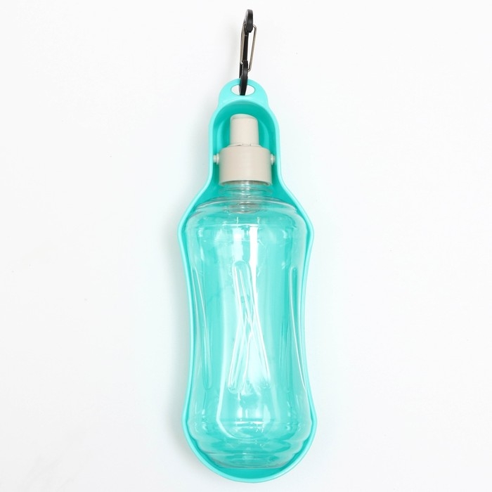 Поилка прогулочная фигурная, 500 мл, с мягким носиком, бирюзовая Поилка прогулочная фигурная, 500 мл, с мягким носиком, бирюзовая