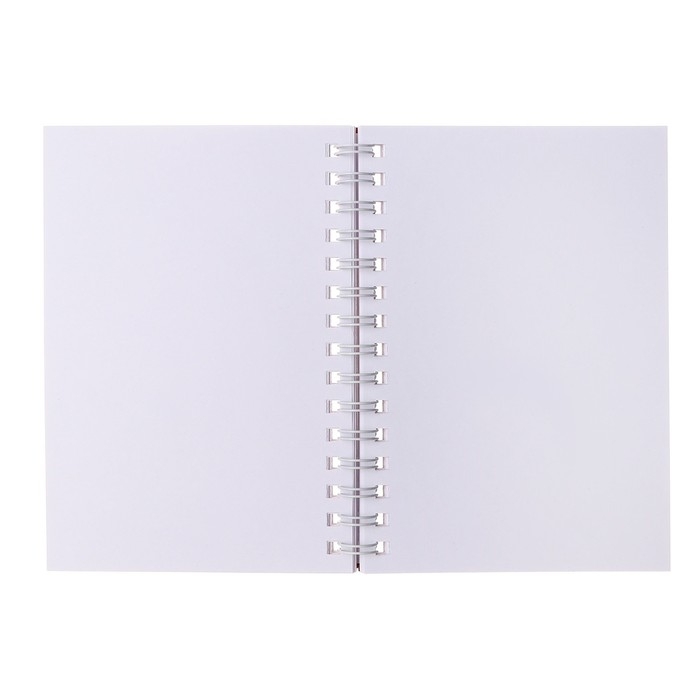 Скетчбук А5, 80 листов на гребне по длинной стороне "Нежность", твёрдая обложка, блок 100 г/м&sup2;